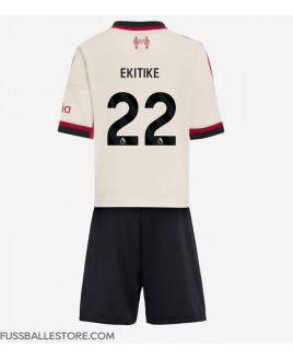 Günstige Liverpool Hugo Ekitike #22 Auswärts Trikotsatzt Kinder 2025-26 Kurzarm (+ Kurze Hosen)